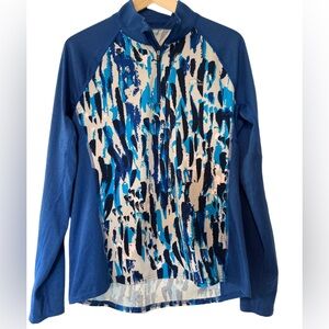 L.L.Bean Midweight Base Layer, 1/4 Zip, Print